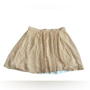 💜Old Navy White and Orange Bubble Mini Skirt Casual